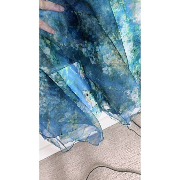 Theia ANTOINETTE V NECK GOWN US14 - Picture 8 of 11